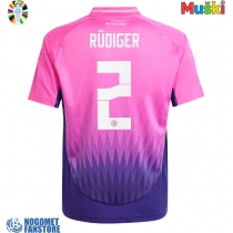 Njemačka Antonio Rudiger #2 Gostujuci Dres EP 2024 Kratak Rukav